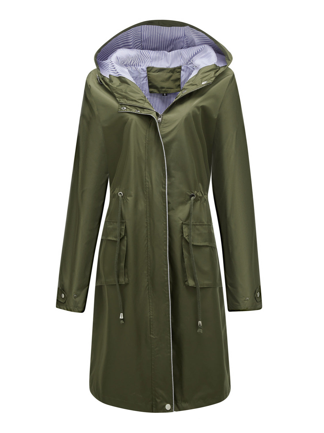 Lange Regenjacke Damen Mit Kapuze – Wetterfester Regenmantel Frühling Herbst