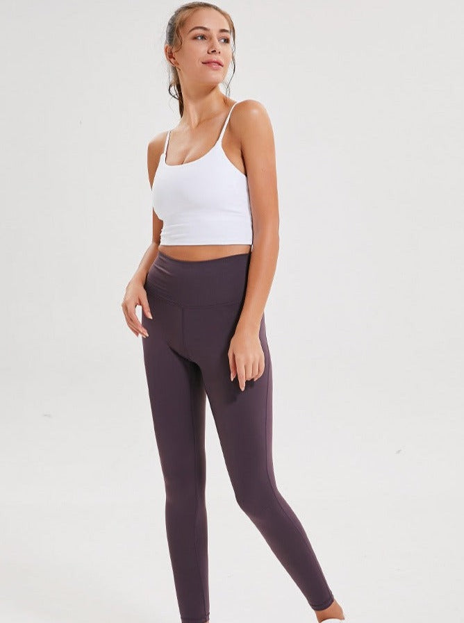 Light Purple Sleeveless Sport Yoga Crop Top