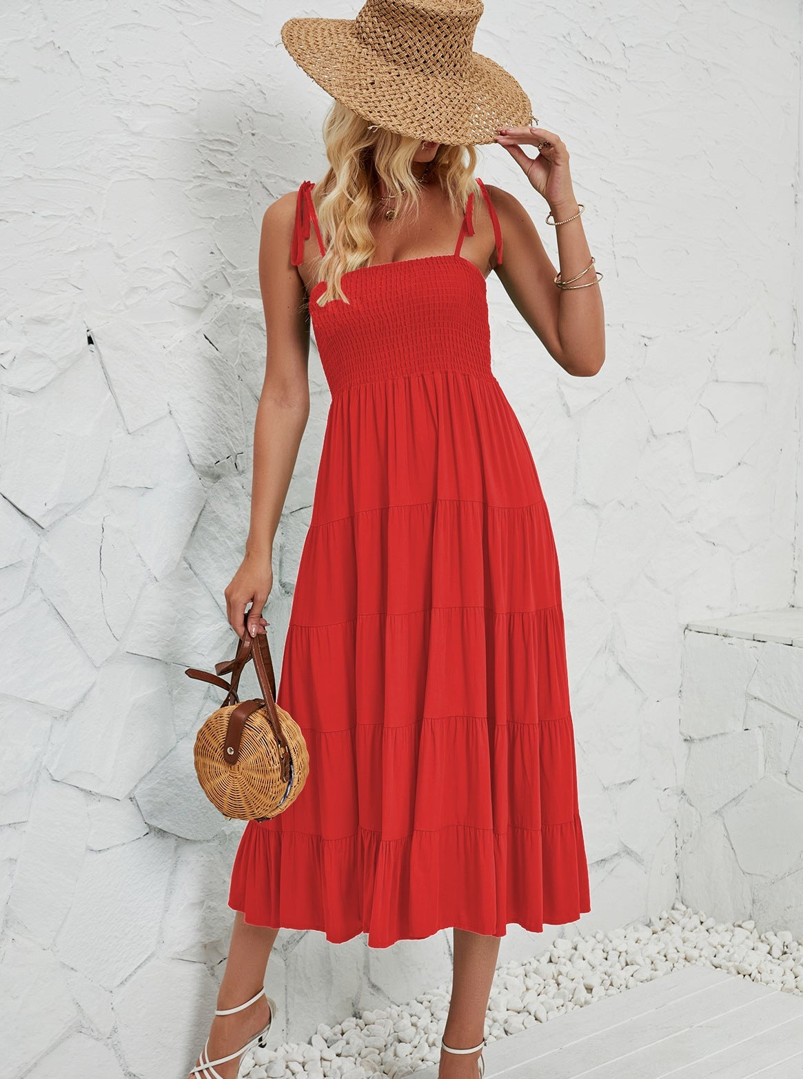 Summer Sexy Halter Layered Dress