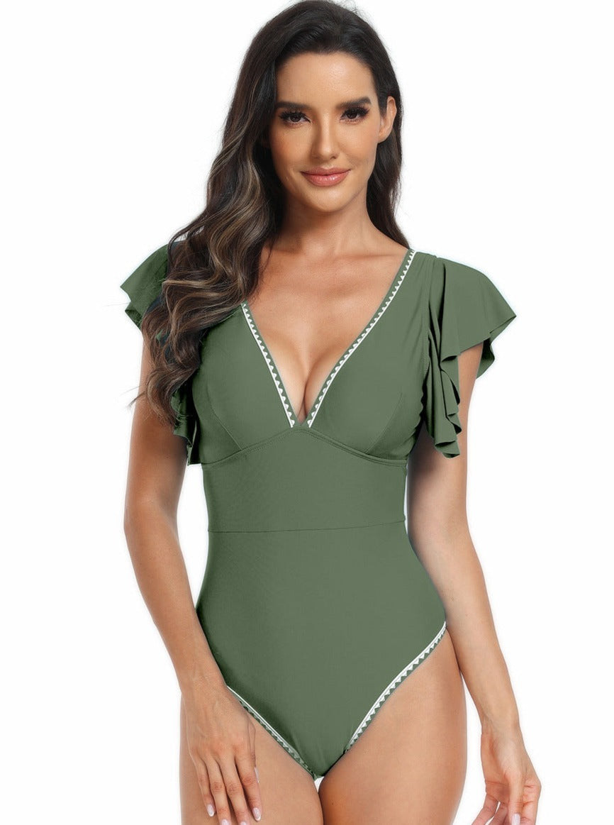 Trending Ruffled Womans Swimsuit