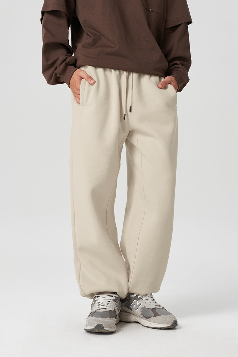 Elastic Waistband Cozy Cotton Sweatpants