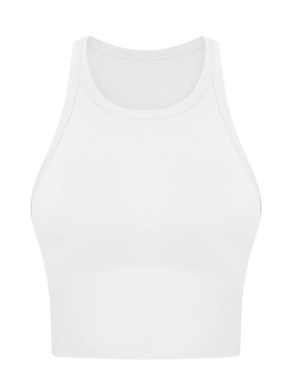 Stretchable High Waist Yoga Exercise Sleeveless Shirt