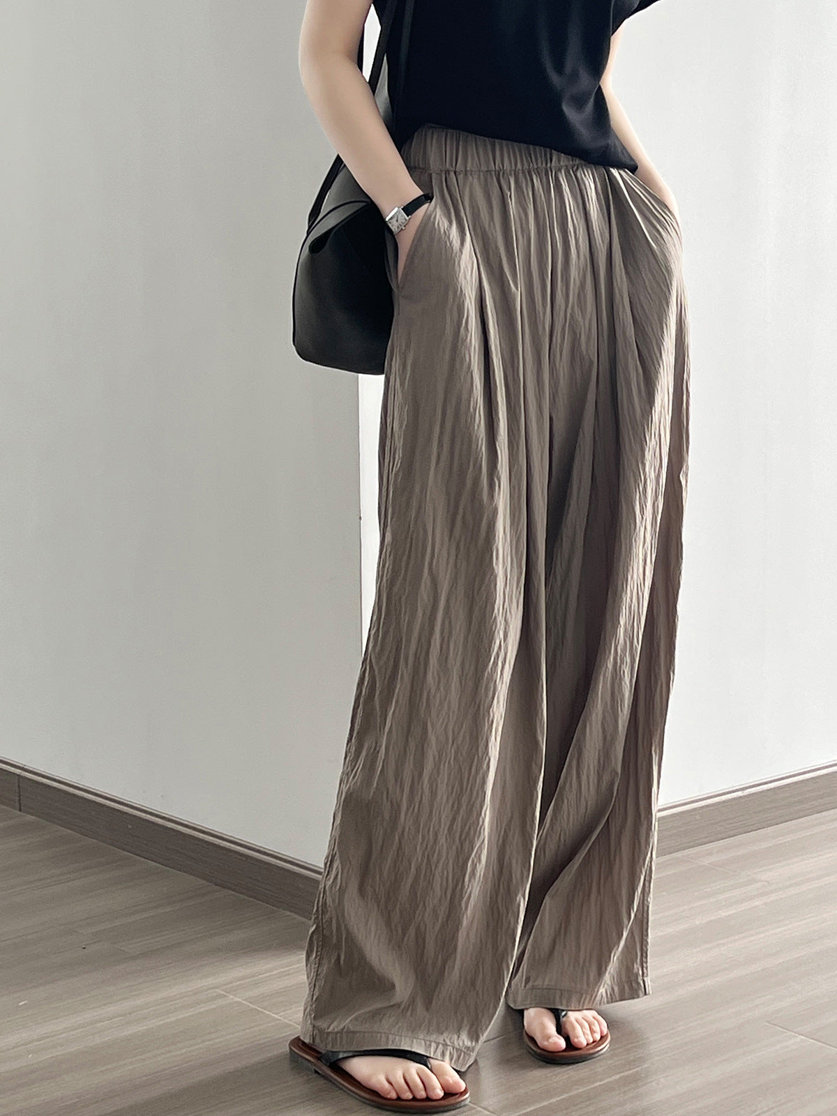 Spodnie Coffee Lazy Loose Wide Leg 