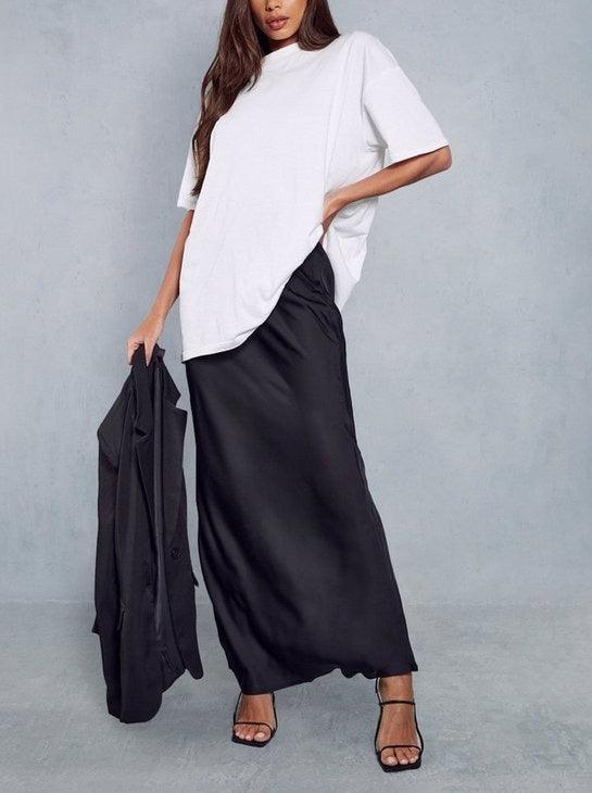 Black Tie Wait Maxi Skirt