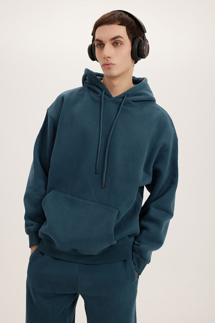 Kapuzenpullover Oversize Herren Hoodie Modisch Lang Unisex Sweatshirt